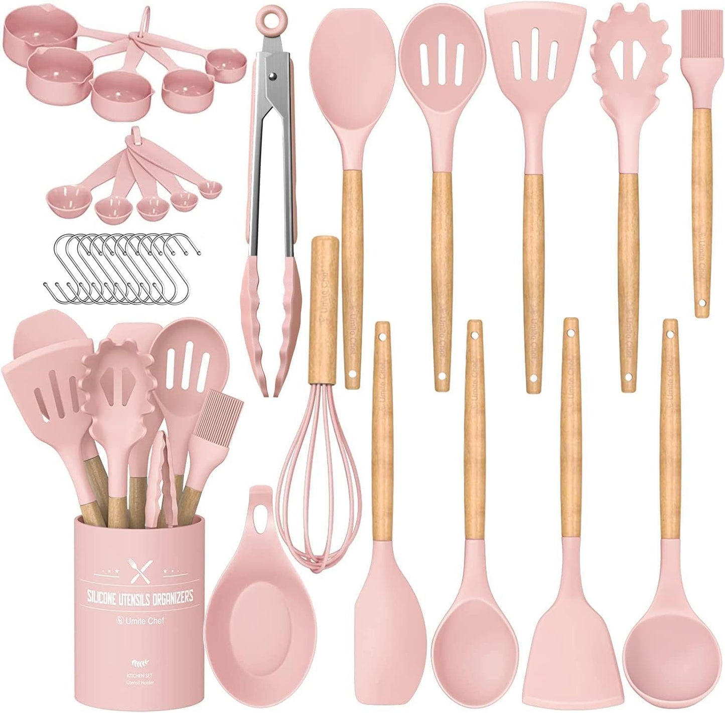 Umite Chef 33-Piece Silicone Kitchen Utensil Set