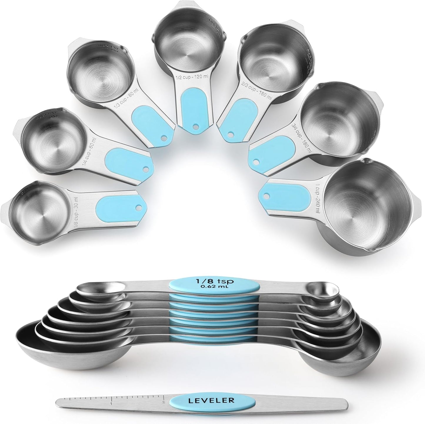 Spring Chef Magnetic Measuring Cups & Spoons Set