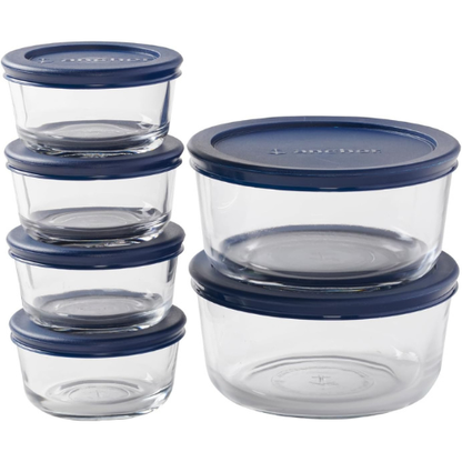 Anchor Hocking 12 Piece Glass Storage Containers