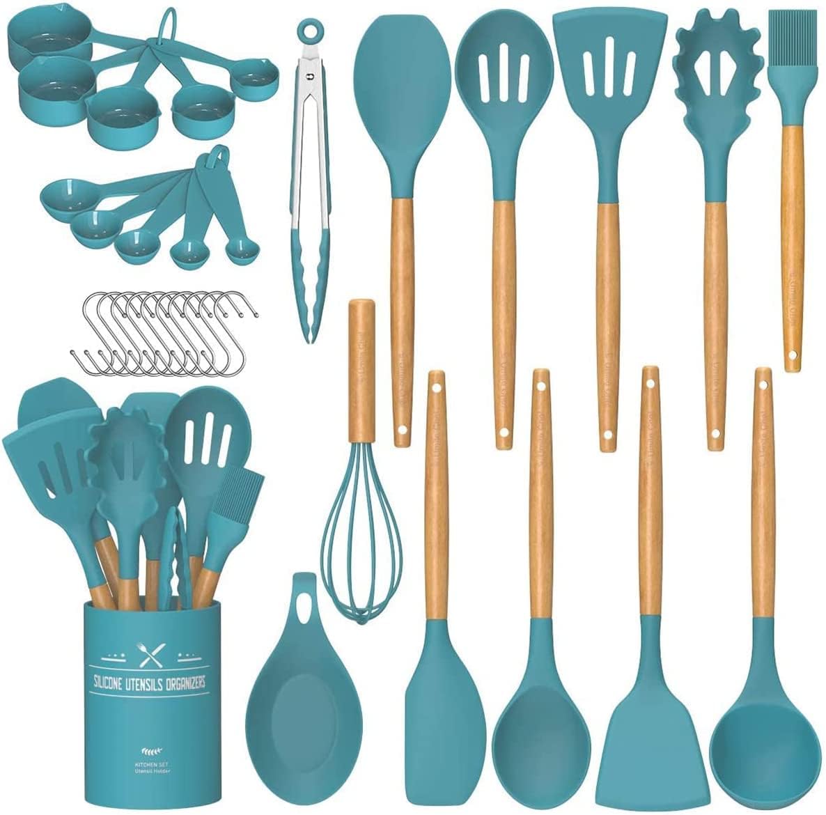 Umite Chef 33-Piece Silicone Kitchen Utensil Set
