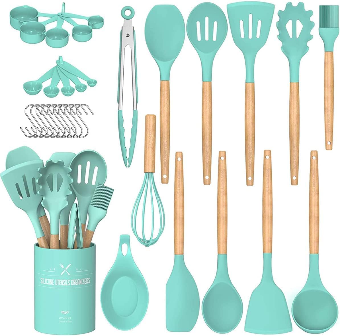 Umite Chef 33-Piece Silicone Kitchen Utensil Set