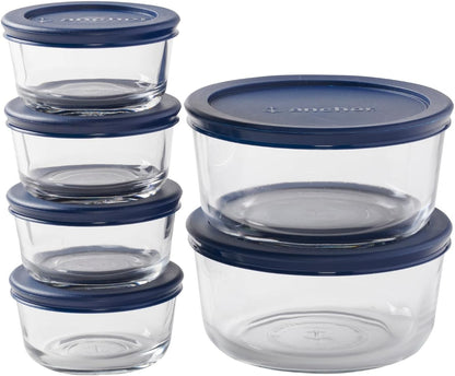 Anchor Hocking 12 Piece Glass Storage Containers