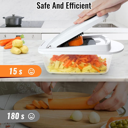 8-Blade Vegetable Chopper & Slicer
