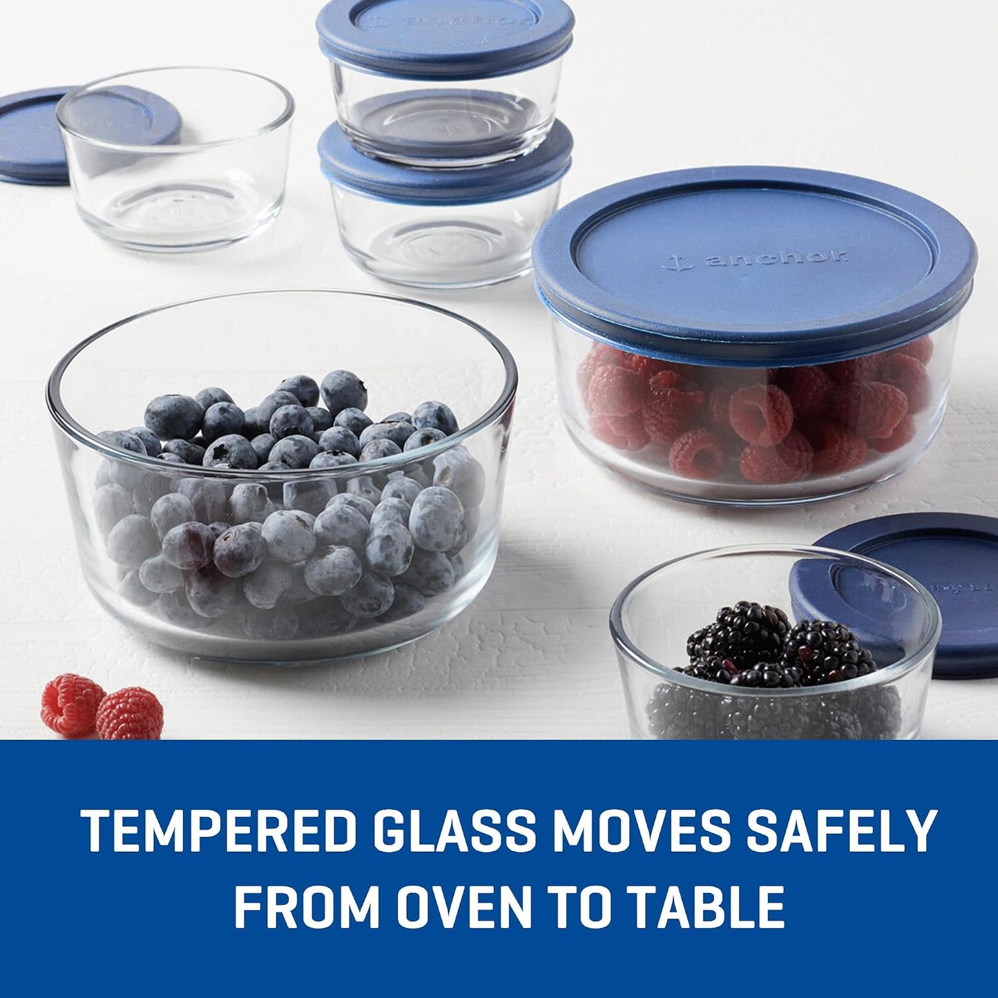Anchor Hocking 12 Piece Glass Storage Containers