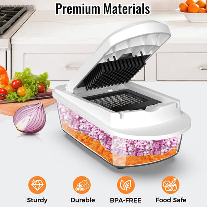 8-Blade Vegetable Chopper & Slicer