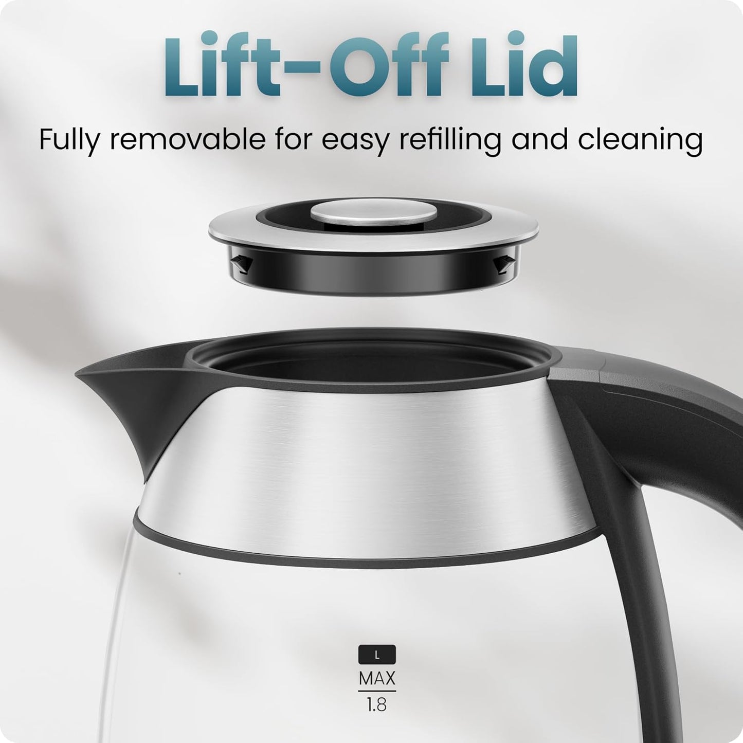 Chefman 1.8L Electric Glass Kettle