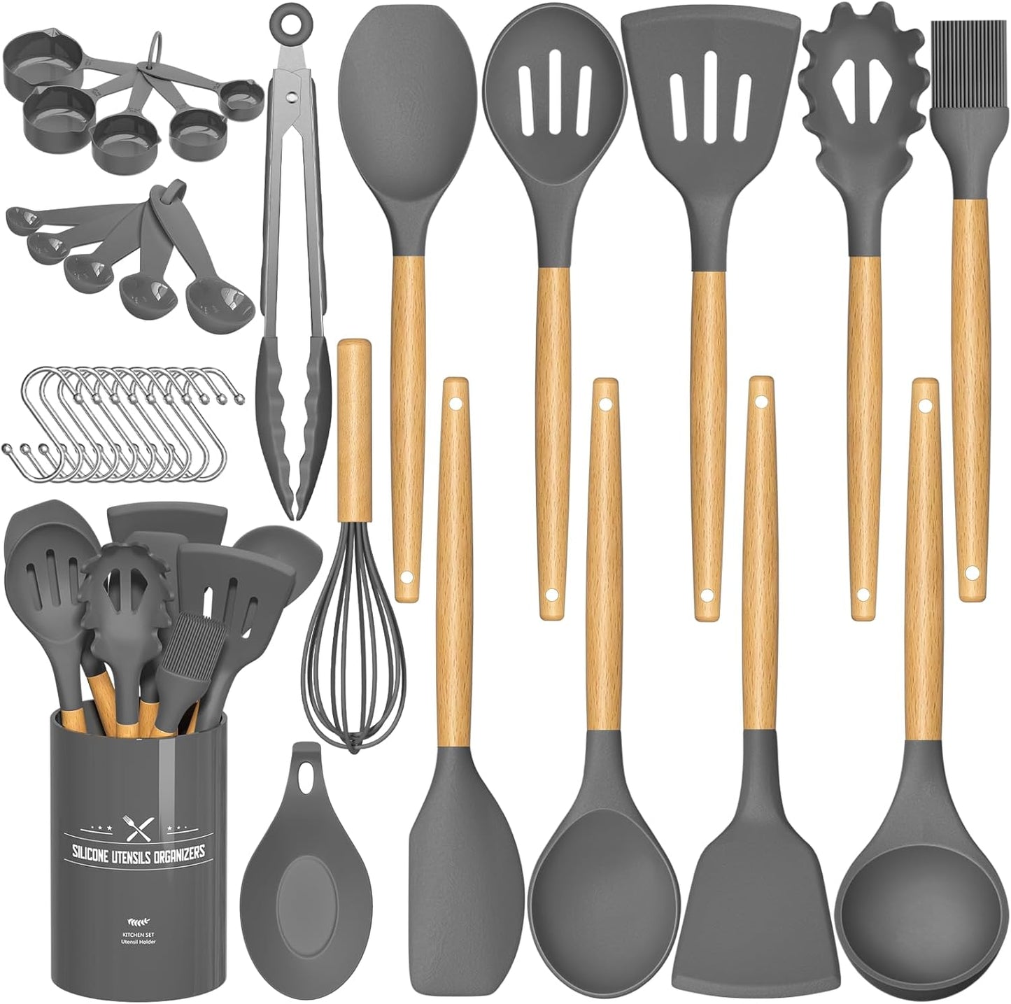 Umite Chef 33-Piece Silicone Kitchen Utensil Set