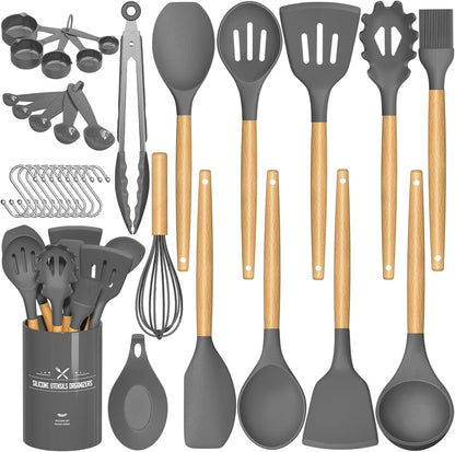 Umite Chef 33-Piece Silicone Kitchen Utensil Set