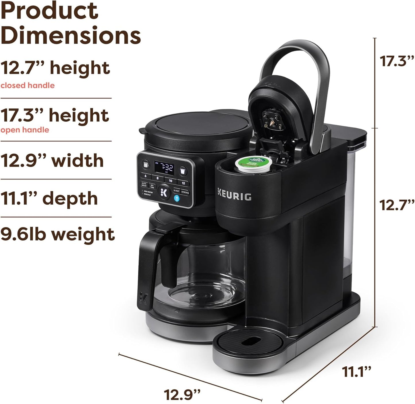 Keurig K-Duo Hot & Iced Single Serve & Carafe Coffee Maker