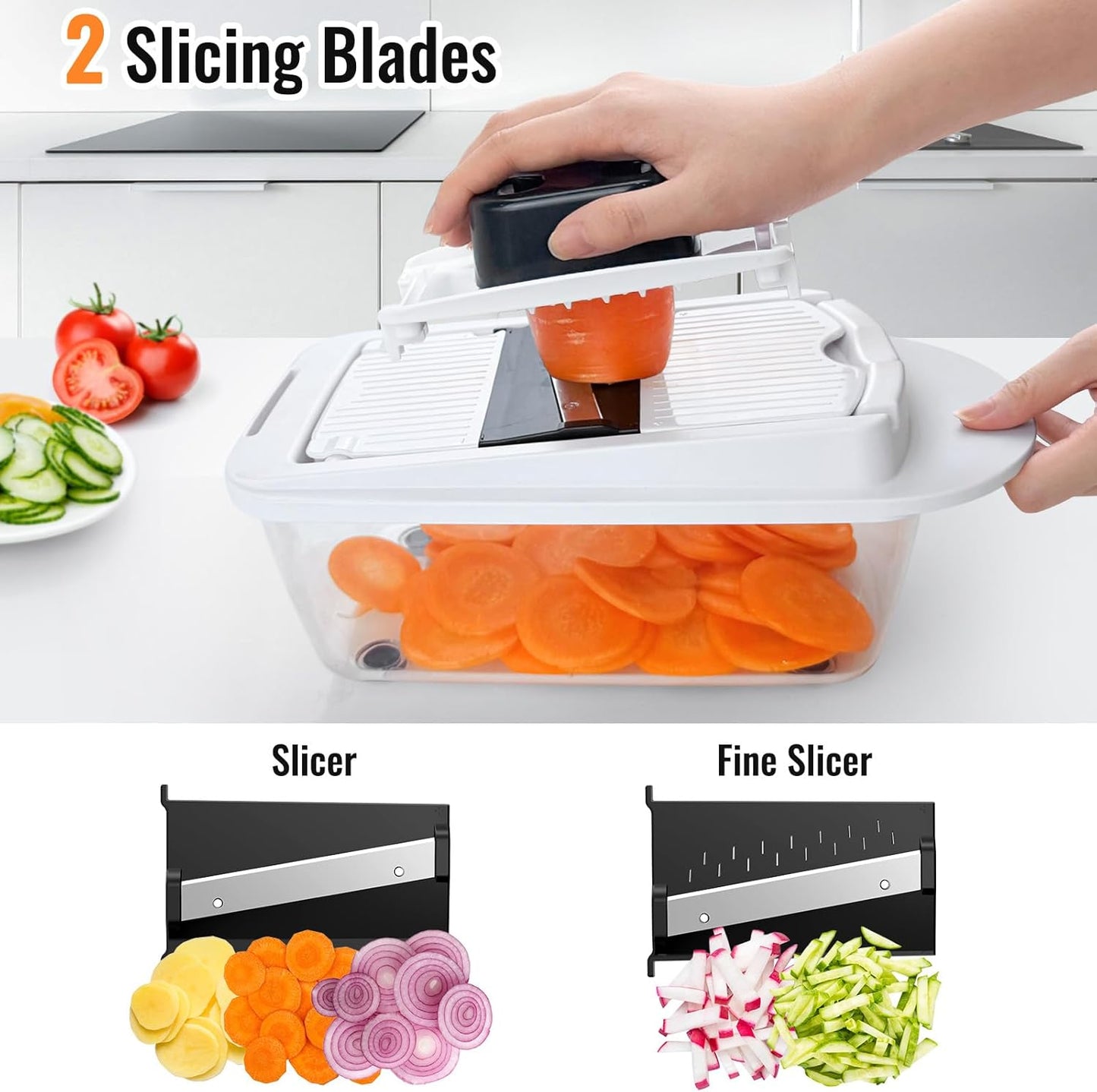 8-Blade Vegetable Chopper & Slicer