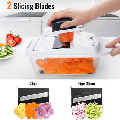 8-Blade Vegetable Chopper & Slicer