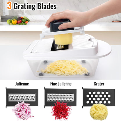 8-Blade Vegetable Chopper & Slicer