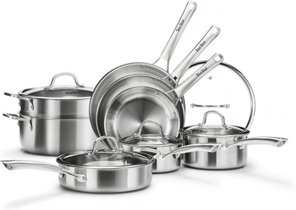 Stainless Steel Cookware Set,Tir-Ply Pots and Pans Set