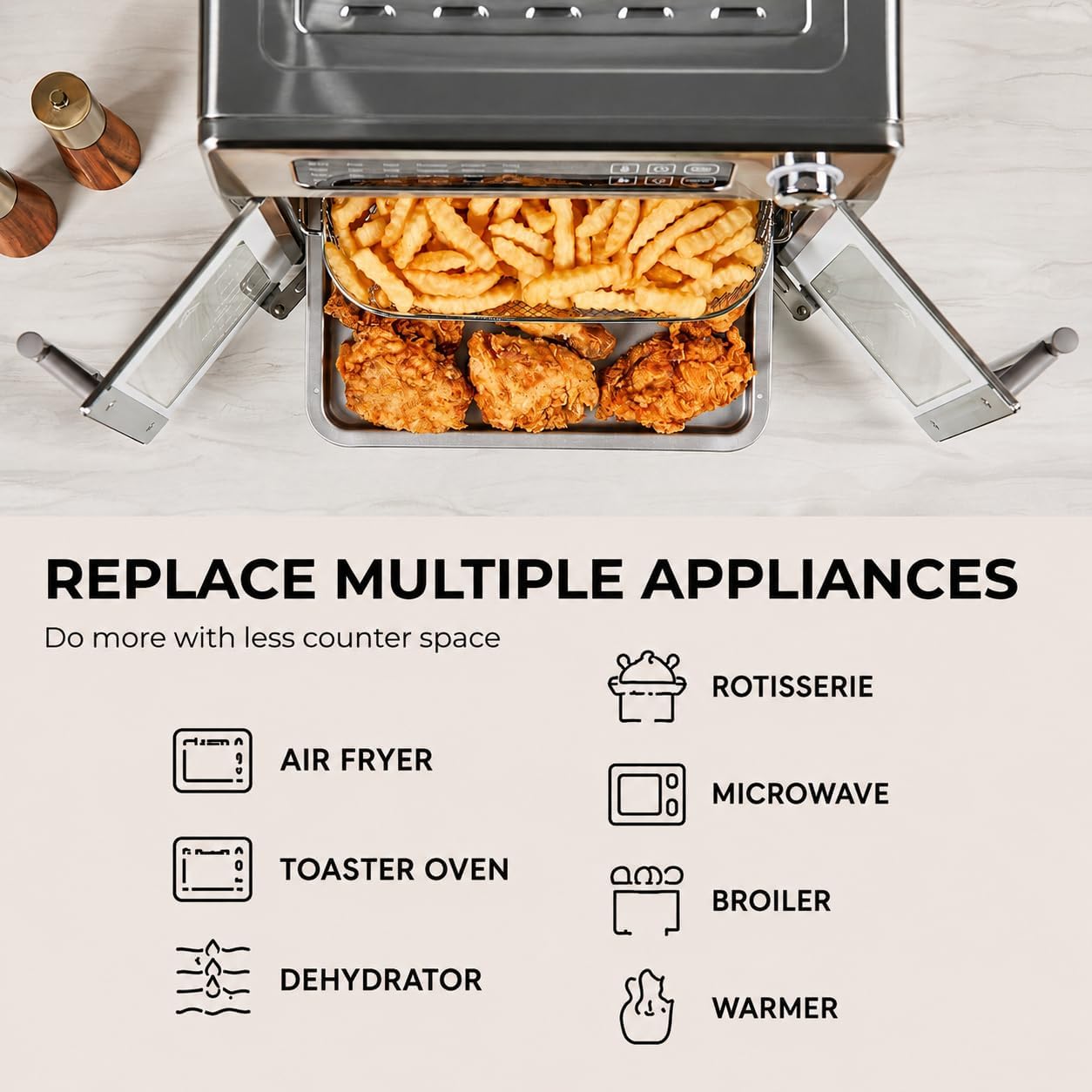 Emeril Lagasse 26QT French Door Multi-Function Air Fryer Toaster Oven