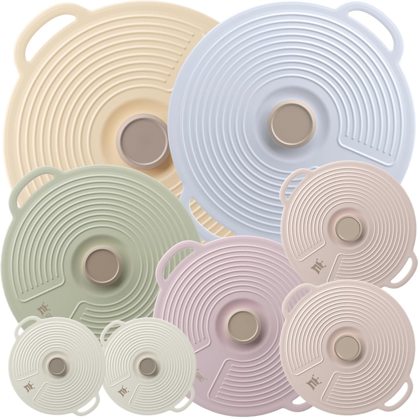 GUANCI Silicone Lids for Bowl 8 Pack, Microwave Splatter Cover