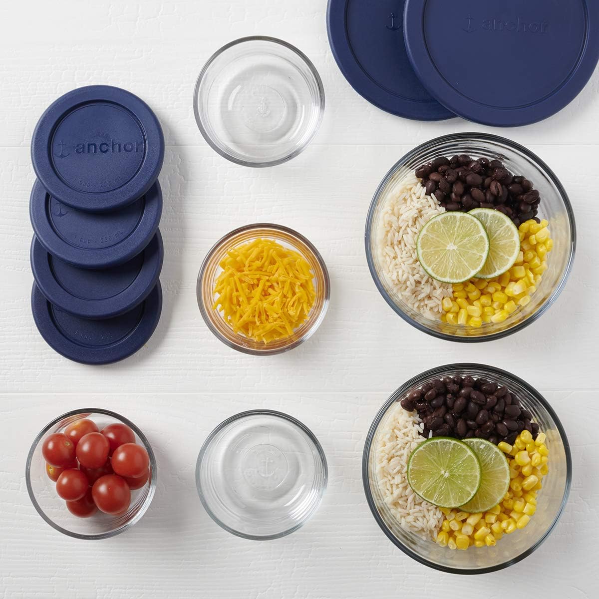 Anchor Hocking 12 Piece Glass Storage Containers
