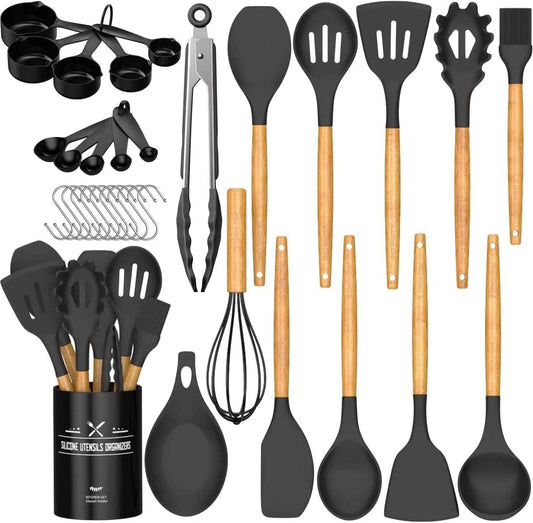Umite Chef 33-Piece Silicone Kitchen Utensil Set