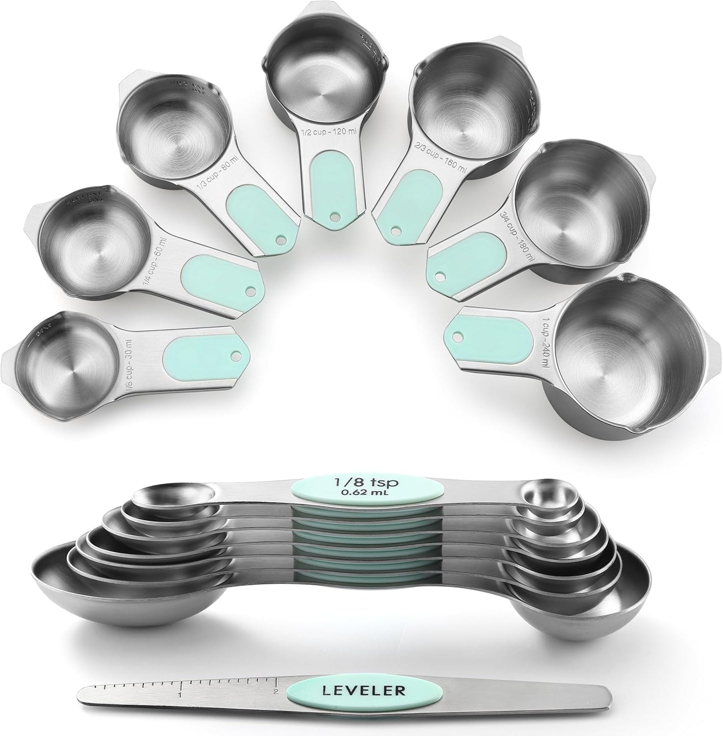 Spring Chef Magnetic Measuring Cups & Spoons Set