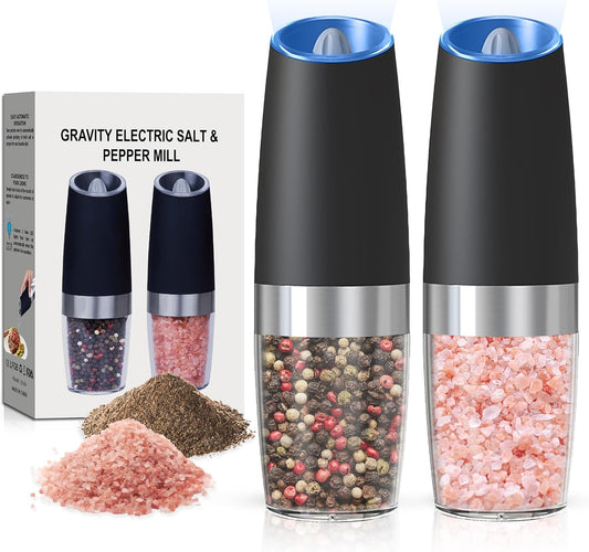Gravity Electric Salt & Pepper Grinder Set