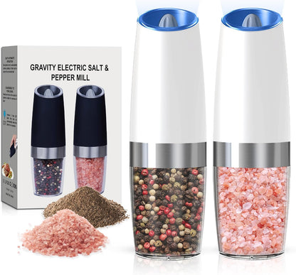 Gravity Electric Salt & Pepper Grinder Set