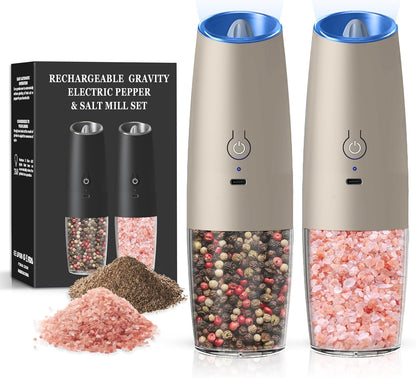Gravity Electric Salt & Pepper Grinder Set