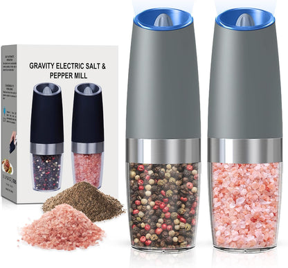 Gravity Electric Salt & Pepper Grinder Set