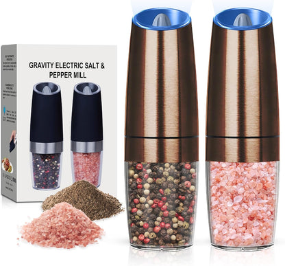 Gravity Electric Salt & Pepper Grinder Set