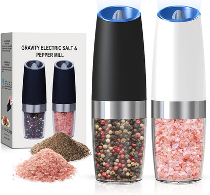 Gravity Electric Salt & Pepper Grinder Set