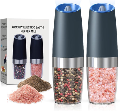 Gravity Electric Salt & Pepper Grinder Set