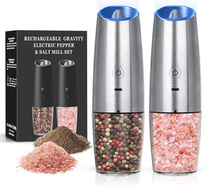 Gravity Electric Salt & Pepper Grinder Set