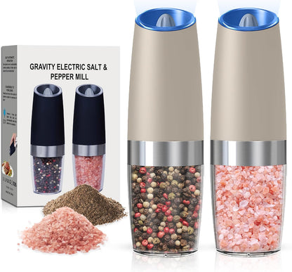 Gravity Electric Salt & Pepper Grinder Set