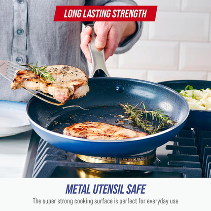 Blue Diamond 10" Diamond Infused Ceramic Non-stick Frying Pan Skillet