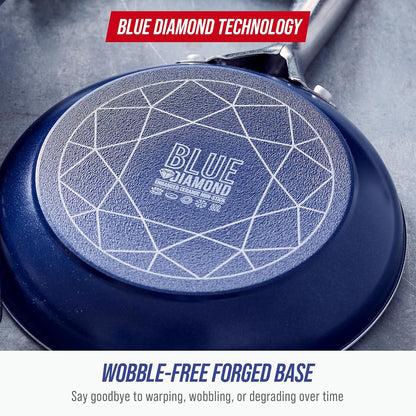 Blue Diamond 10" Diamond Infused Ceramic Non-stick Frying Pan Skillet