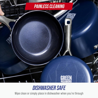 Blue Diamond 10" Diamond Infused Ceramic Non-stick Frying Pan Skillet