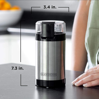 BLACK+DECKER One-Touch Coffee & Spice Grinder with Stainless Steel Blades
