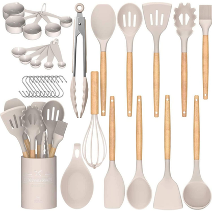 Umite Chef 33-Piece Silicone Kitchen Utensil Set