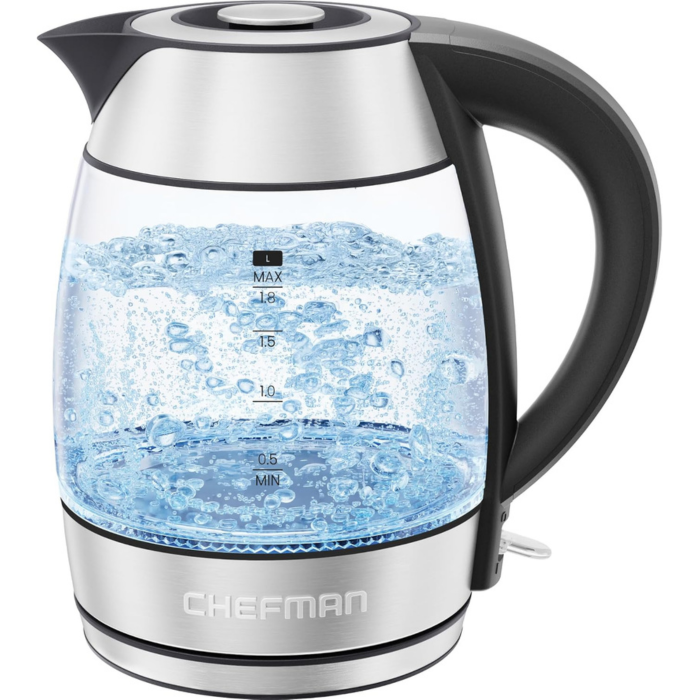 Chefman 1.8L Electric Glass Kettle