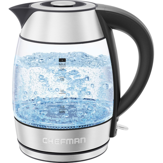 Chefman 1.8L Electric Glass Kettle