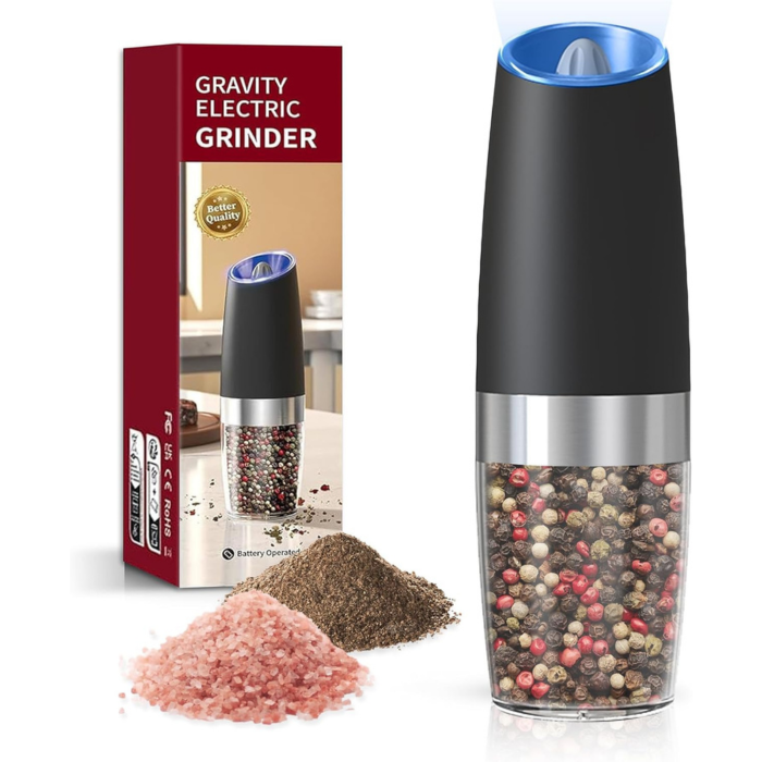 Gravity Electric Salt & Pepper Grinder Set